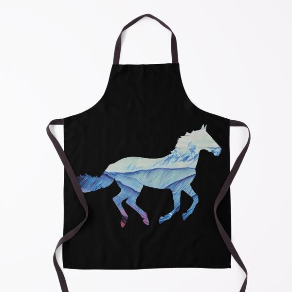 Item preview, Wild Horse in Rainy Blue Mountains designed and sold by Snilfen.