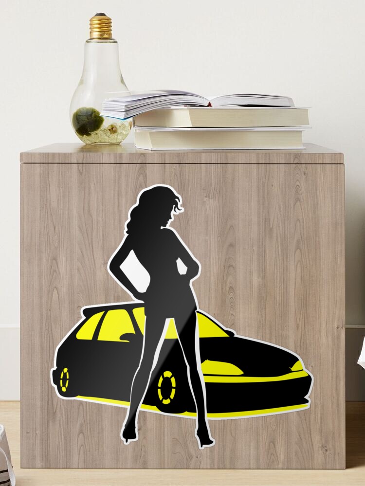 Stickers pour voiture femme au volant - lady driven - Fun tuning
