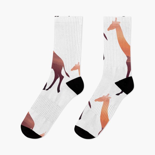Item preview, Giraffe in Misty Mountains during Sunset designed and sold by Snilfen.