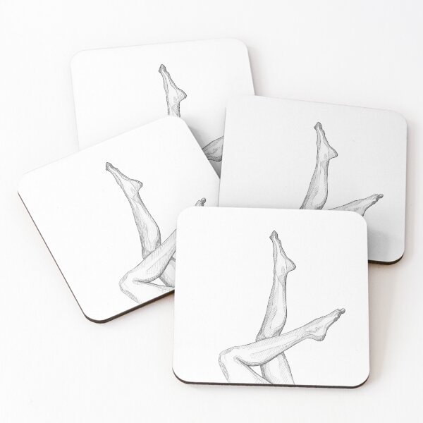 Item preview, Long Legs II - Monochromatic Pencil Line Sketch - Drawing by MadliArt designed and sold by MadliArt.