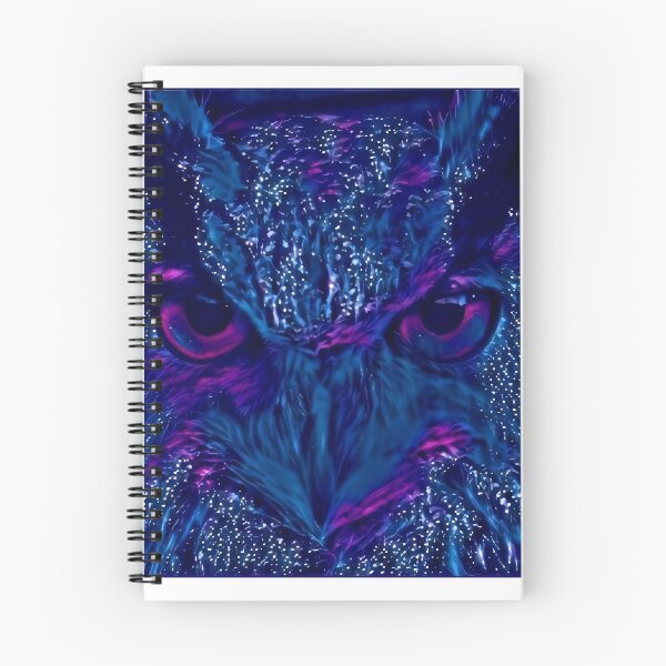 Item preview, mystical Blue owl bird designed and sold by malloum.