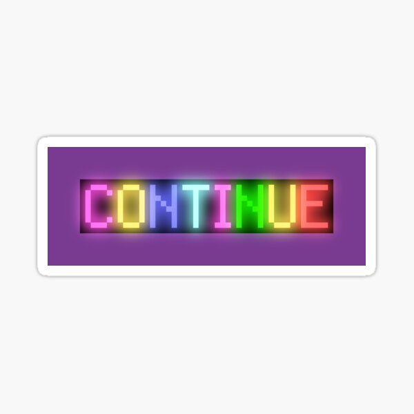 Kamen Rider Ex-Aid: Genm Continue Pipe Text Sticker