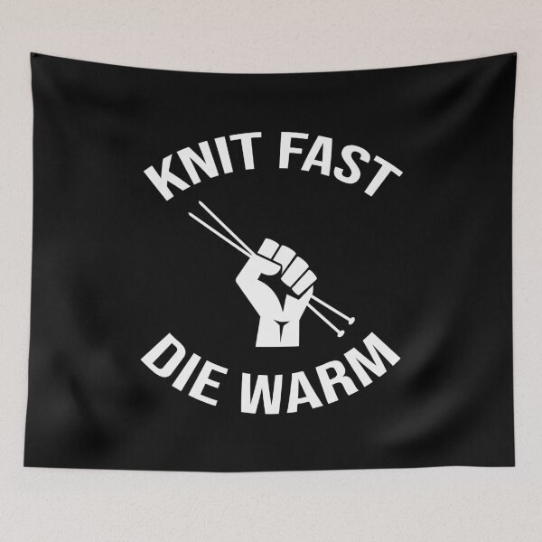 Item preview, Knit Fast Die Warm designed and sold by Cat Lady Designs.