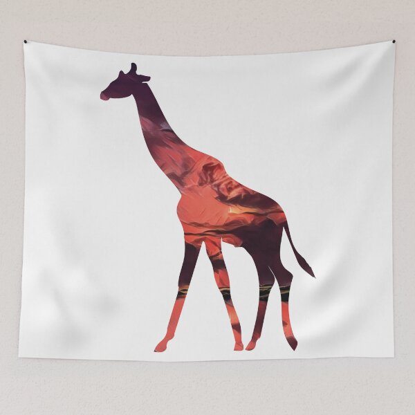 Item preview, Giraffe in a Lightning Cloud during Dusk designed and sold by Snilfen.