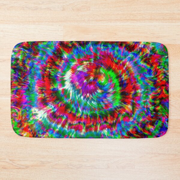 Item preview, Groovy Hippie Spiral - Colorful Tie Dye in Bright Colors (Version 2) designed and sold by Cosmic-Ferret.