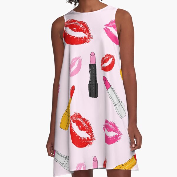 Lipstick A-Line Dress