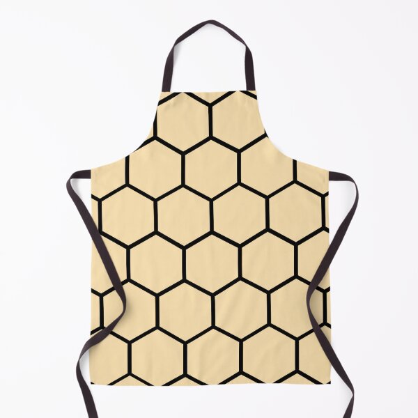 Aperçu de l'œuvre motif hexagonal jaune clair Plaids créée et vendue par JD369.