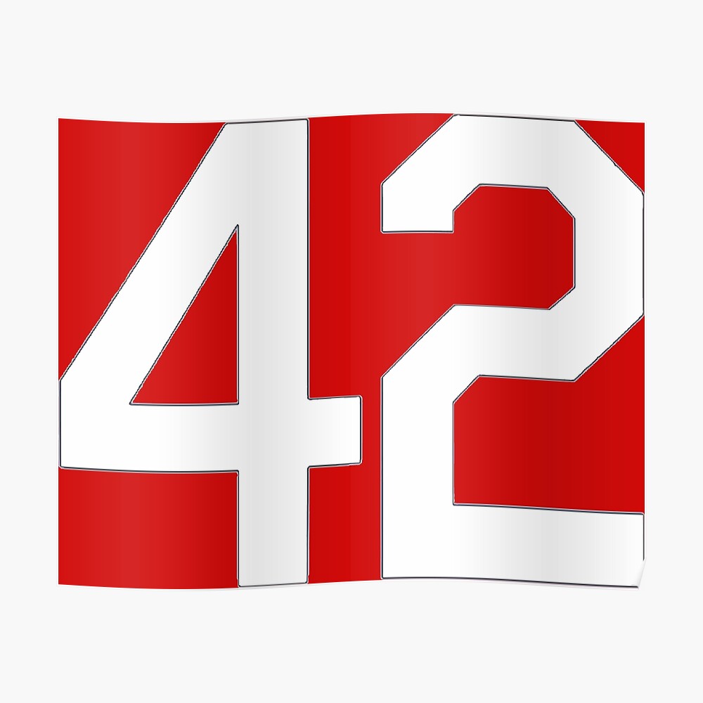 Jackie Robinson Baseball Number 42 Honoring Baseball Barrier