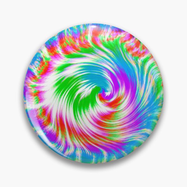 Item preview, Groovy Aesthetic Hippie Spiral - Colorful Tie Dye in Bright Colors (Version 3) designed and sold by Cosmic-Ferret.