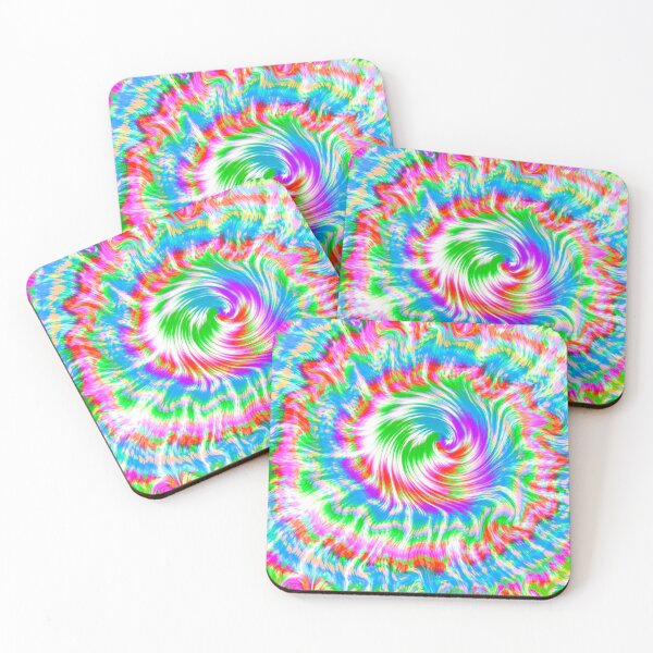 Item preview, Groovy Aesthetic Hippie Spiral - Colorful Tie Dye in Bright Colors (Version 3) designed and sold by Cosmic-Ferret.