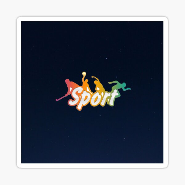 "Sports logo " Sticker for Sale by Salarzai10759 Redbubble