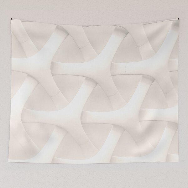 Aperçu de l'œuvre Motif hexagone blanc Legging créée et vendue par JD369.