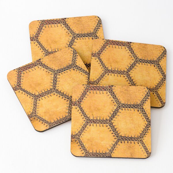 Item preview, Honey hexagon pattern Leggings designed and sold by JD369.