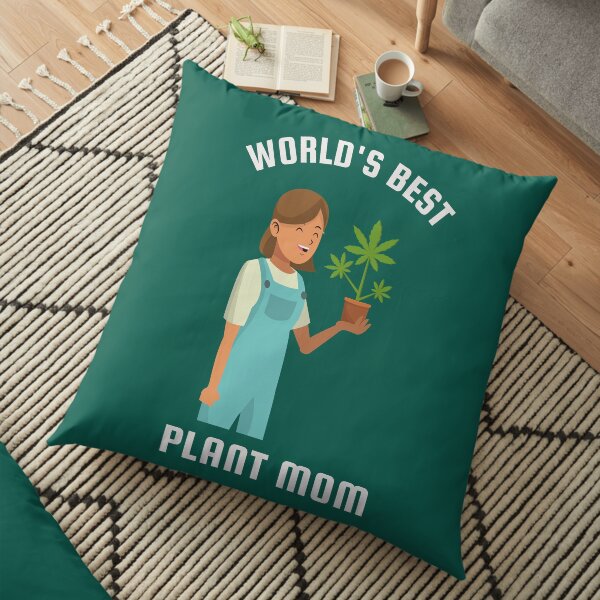 World's Best Plant Mom Floor Pillow
