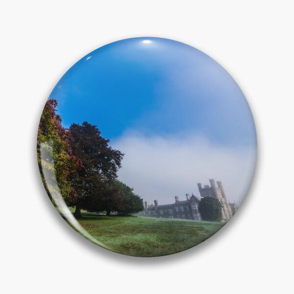 Item preview, A mysterious ancient castle in the morning mist behind the autumn-colored divine garden designed and sold by AlbertMi.