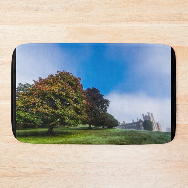 Item preview, A mysterious ancient castle in the morning mist behind the autumn-colored divine garden designed and sold by AlbertMi.