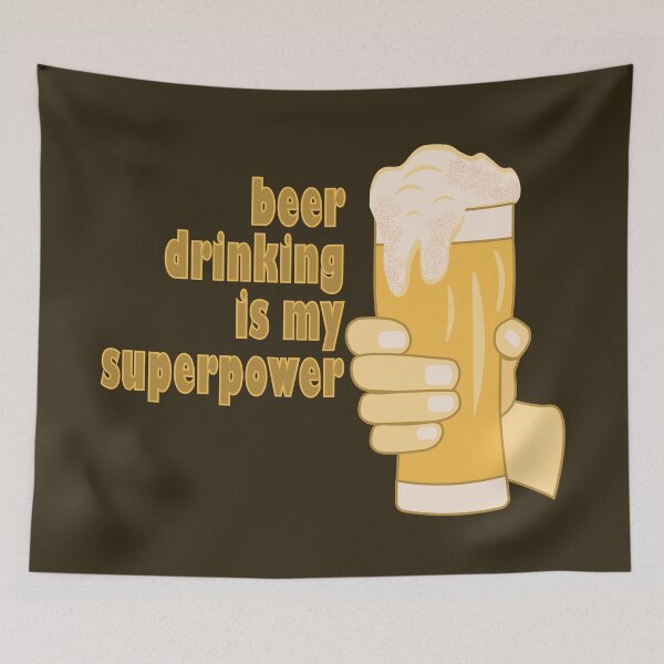 Item preview, Beer drinking is my superpower designed and sold by CutieBlue.