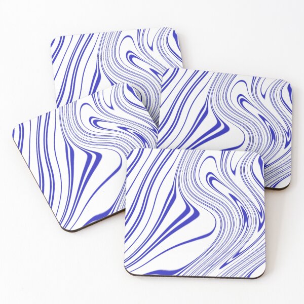 Item preview,  Blue and White Curves Pattern designed and sold by MagicEmpress.