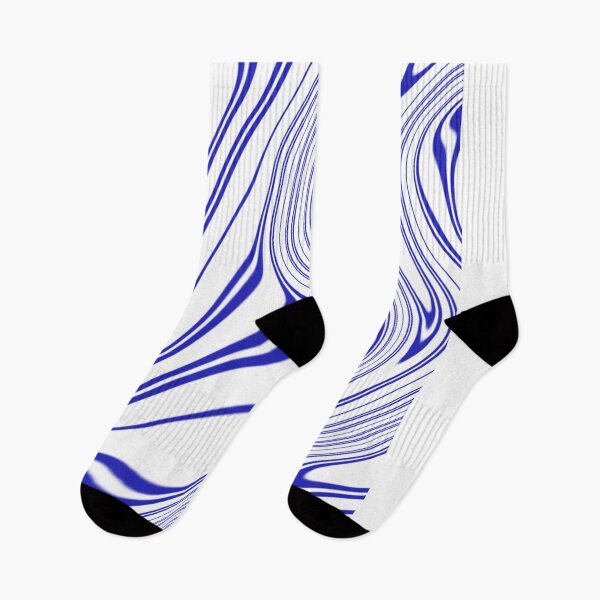 Item preview,  Blue and White Curves Pattern designed and sold by MagicEmpress.