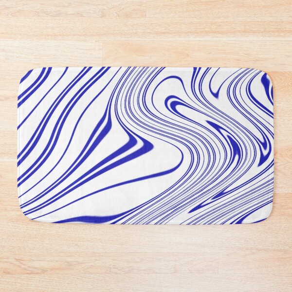 Item preview,  Blue and White Curves Pattern designed and sold by MagicEmpress.