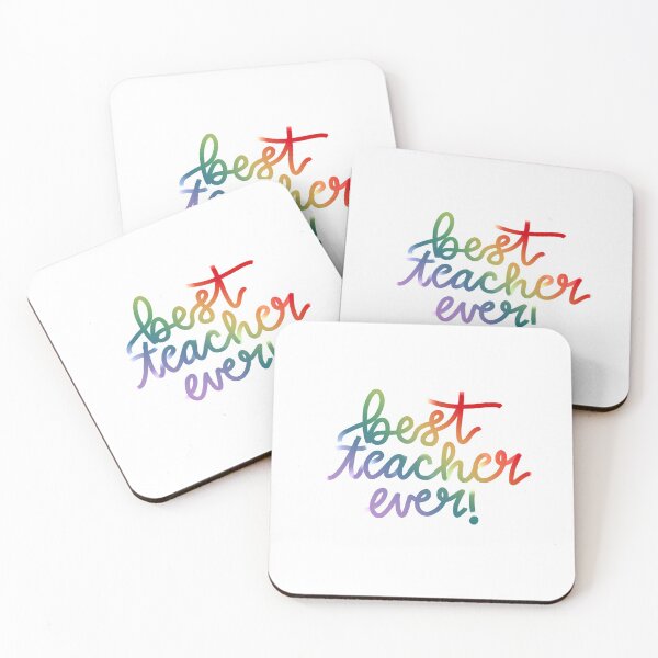Item preview, Best teacher rainbow  designed and sold by willowsbunnies.