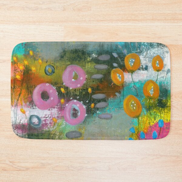 Item preview, Bright Curiosity 1, Abstract Landscape Flowers Painting designed and sold by Itaya Art.