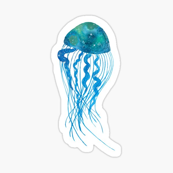 Galaxy jellyfish Sticker