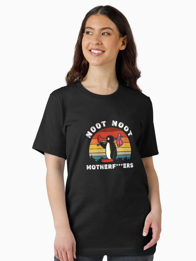 Imagen 1 de 7, Camiseta esencial con la obra Noot Noot Pingu Shirt Noot Meme Regalo, Pingu Noot Noot Motherf, diseñada y vendida por tamekabills.