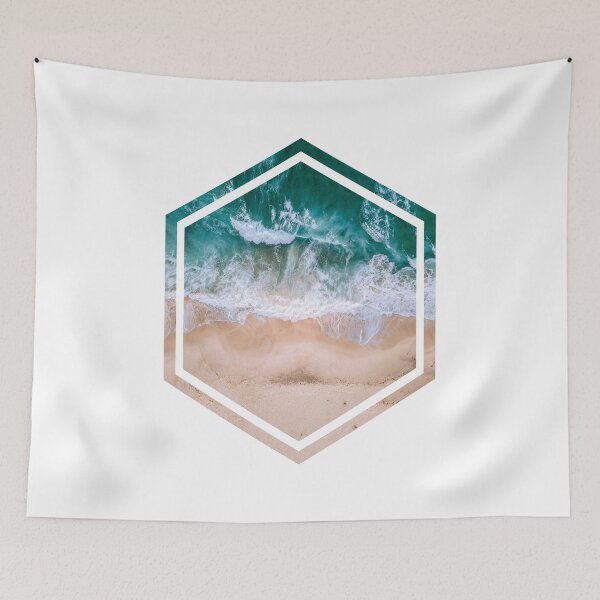 Item preview, Beach and ocean waves meeting - white designed and sold by crazycollective.