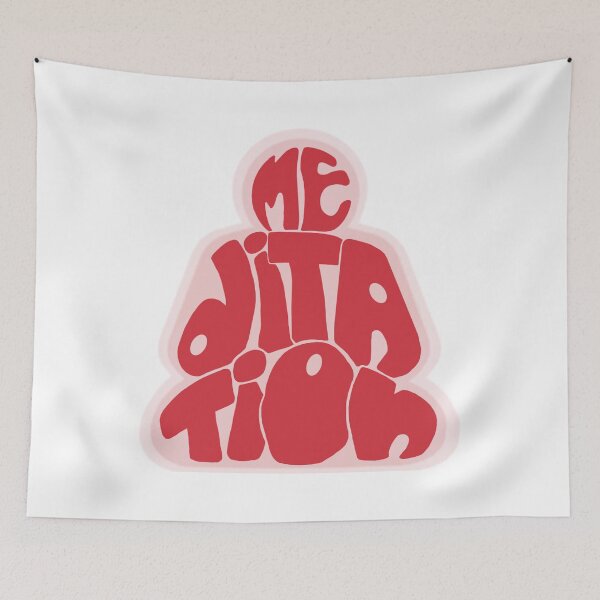 Item preview, Pink Meditation, large print designed and sold by bye-then.