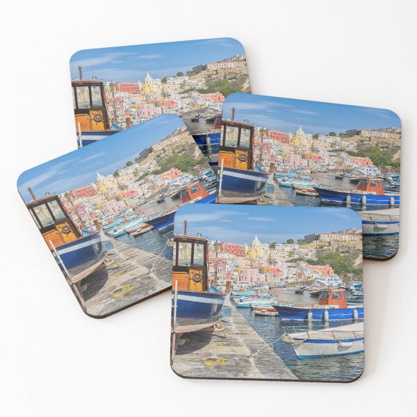 Item preview, Boats in Marina Corricella in Italy. designed and sold by cloud7.