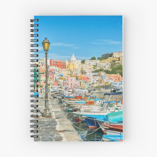 Item preview, Colourful mediterranean marina. designed and sold by cloud7.