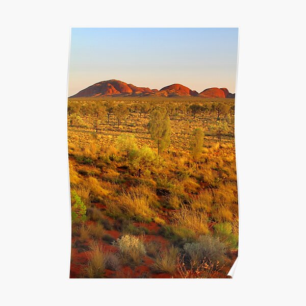 Kata Tjuta at sunrise Poster