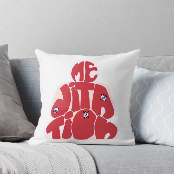 Item preview, Pink Meditation with eyes, large print designed and sold by bye-then.