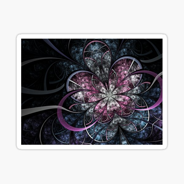 Butterfly Effect - Abstract Fractal Artwork Sticker