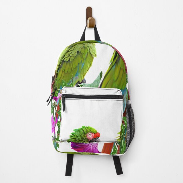 Item preview, GREEN MACAWS LILAC FLORAL ABSTRACT ART designed and sold by sharlesart.