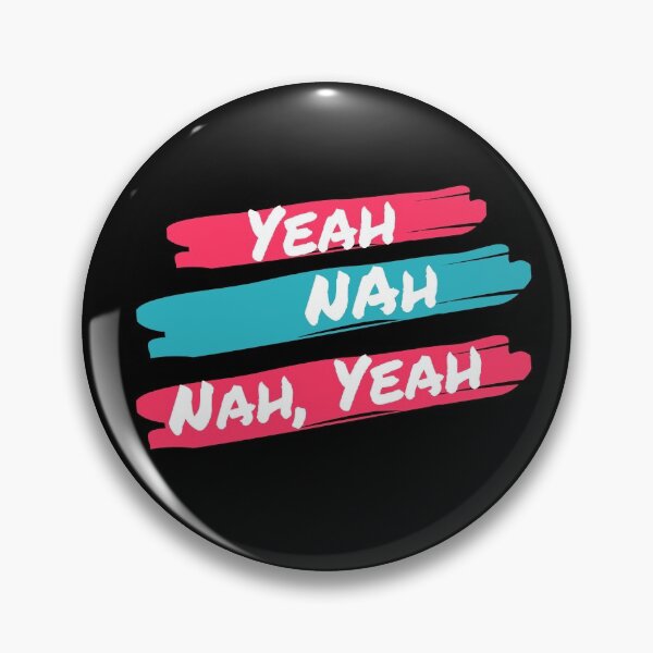 Item preview, Yeah Nah, Nah Yeah designed and sold by SnarkyCatDesign.