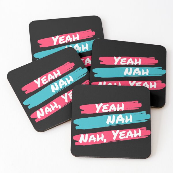 Item preview, Yeah Nah, Nah Yeah designed and sold by SnarkyCatDesign.
