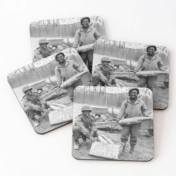 Item preview, US Troops Holding Easter Eggs For Hitler - WW2 1945 designed and sold by warishellstore.