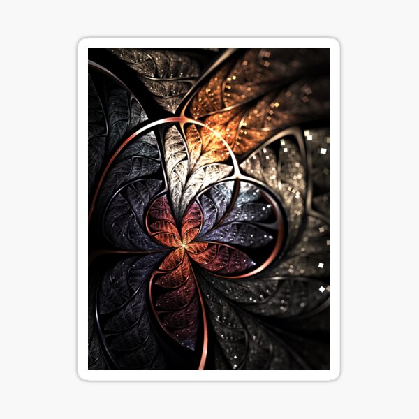 Ascension - Abstract Fractal Artwork Sticker