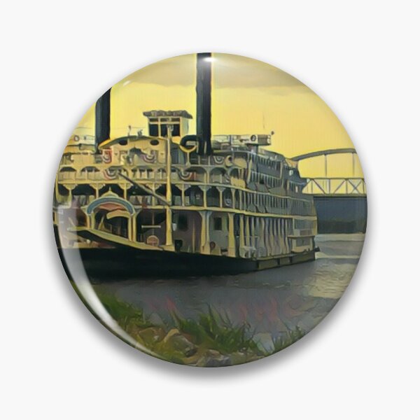 Item preview, American Queen Steamboat docked in La Crosse designed and sold by Redhead1022.