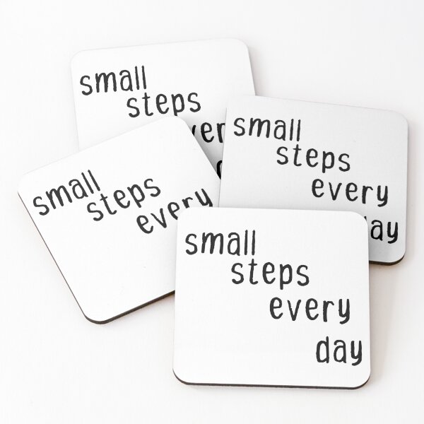 Item preview, inspirational quote-small steps everyday designed and sold by BadrLuke01.