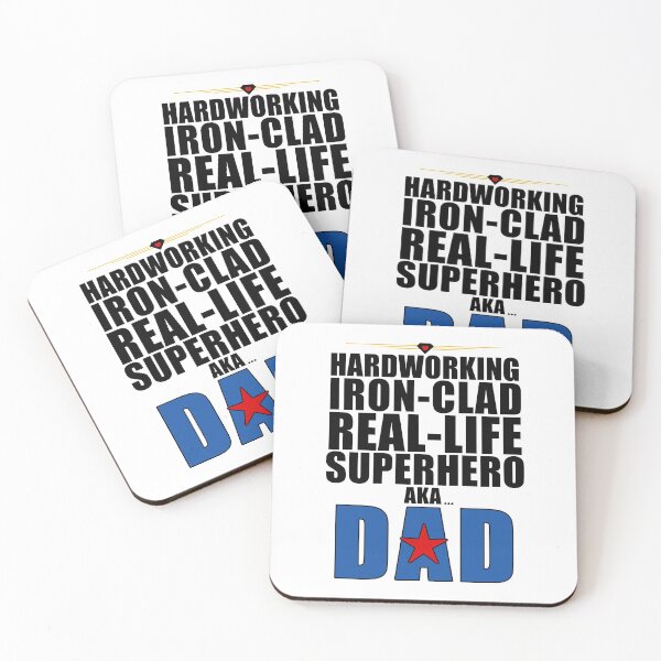 Item preview, Father's Day Superhero Dad Typography designed and sold by SalonOfArt.