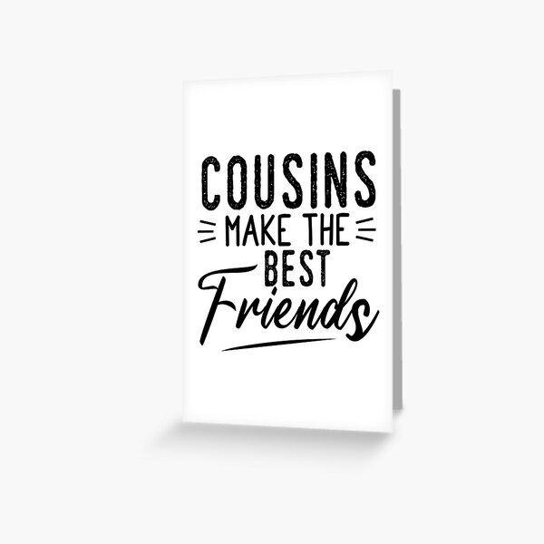 Cartes De Vœux Sur Le Theme Cousin Redbubble