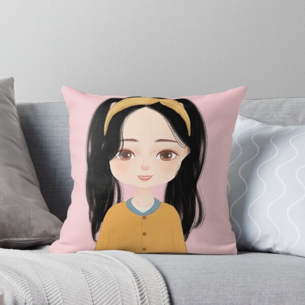 Item preview, Beautiful smiling girl drawing with two tails and ribbon in her hair designed and sold by chicsignzodiac.