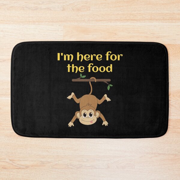 Item preview, cute monkey, i’m here for the food designed and sold by efenem.