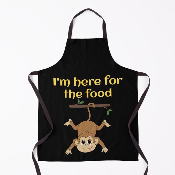 Item preview, cute monkey, i’m here for the food designed and sold by efenem.