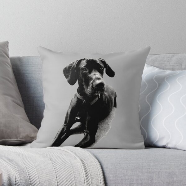 Great Dane Throw Pillow