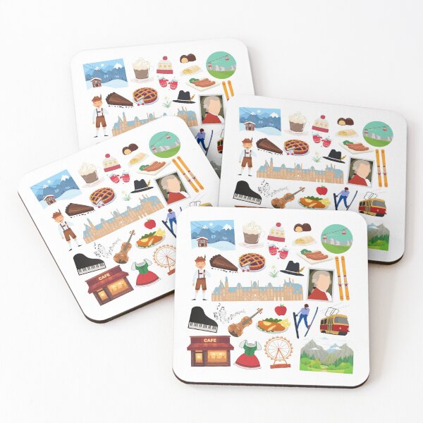 Item preview, Austria Travel Icons designed and sold by FancyPlanet.