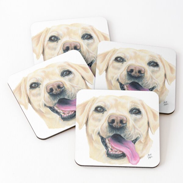 Item preview, Yellow Labrador Portrait designed and sold by whatmollymade.